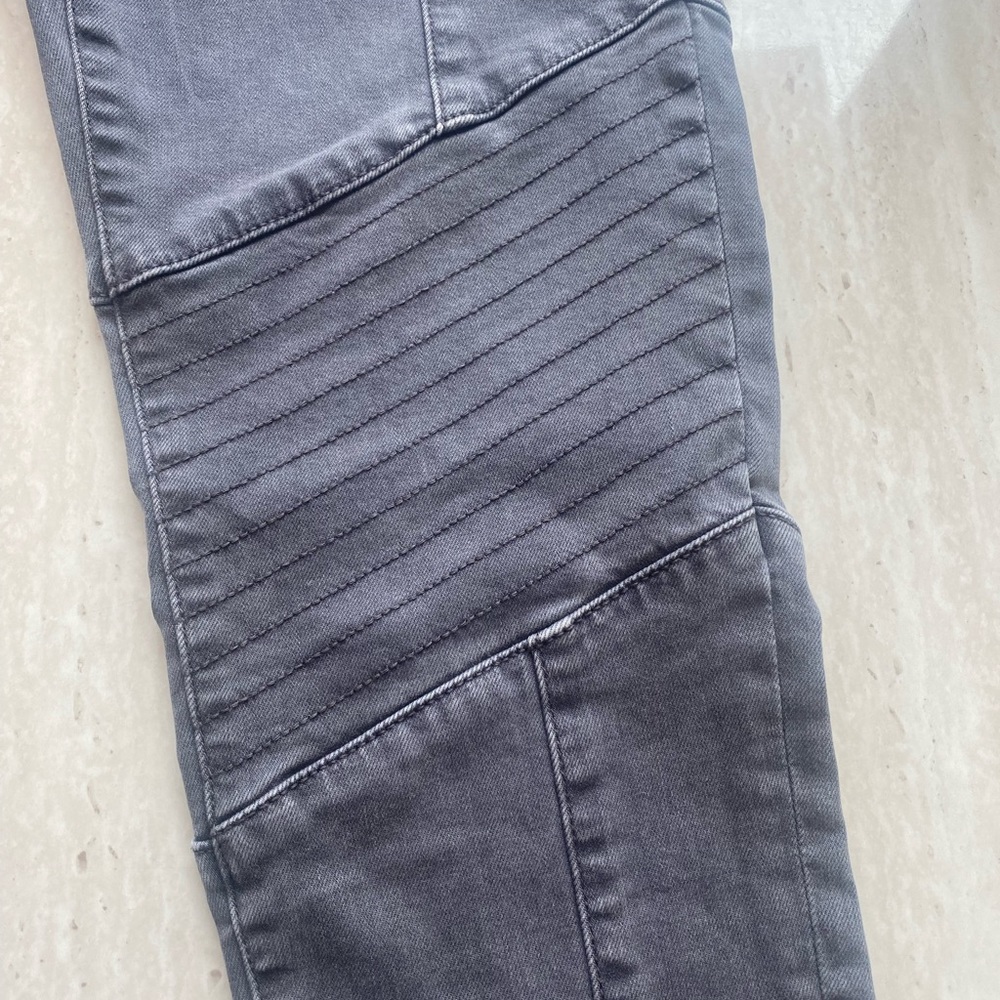 American Eagle gray Moto Jeggings - Picture 3 of 4